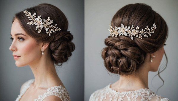 L'art des accessoires de cheveux de mariage pour briller